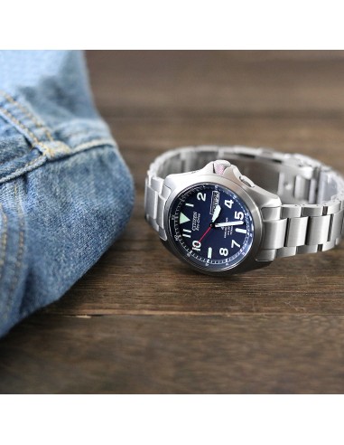 reloj radio-control hombre Citizen Promaster Land TITANIUM AT6080-53L JDM 39mm 200m