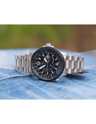 Reloj aviador hombre Citizen Promaster Nighthawk Blue Angels BJ7006-56L dial azul 42mm Eco-Drive