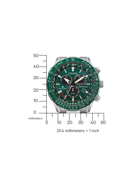Citizen CB5004-59W Eco-Drive PCAT Promaster Radio Controlled dial verde 45,9mm Hora Atómica