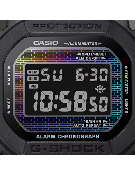 Casio G-Shock Rainbow Brick Wall DW-5600RW-1JF JDM 200m WR resistente a los golpes  48.9 × 42.8