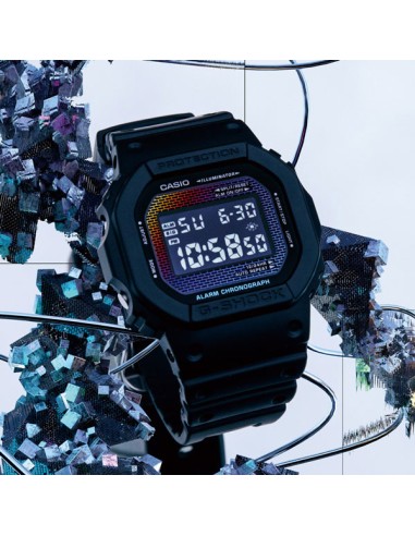 Casio G-Shock Rainbow Brick Wall DW-5600RW-1JF JDM 200m WR resistente a los golpes  48.9 × 42.8