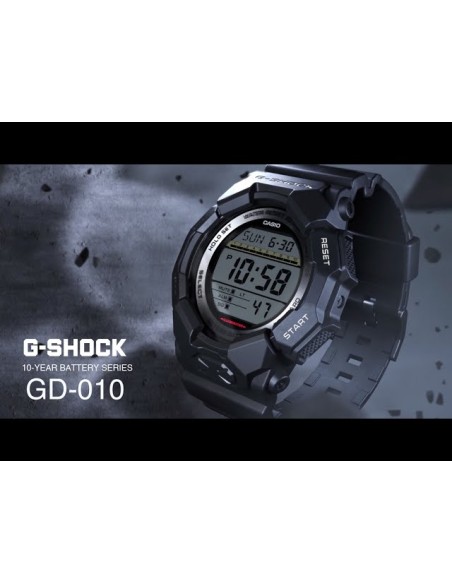 Casio G-Shock GD-010-1JF  JDM 51.9mm  200m WR 10 años de batería correa de silicona