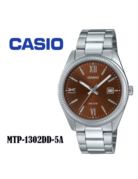 reloj mujer analógico clásico Casio LTP-1302DD-5A 32 × 21 × 7.4 mm correa de acero
