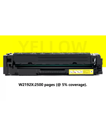 toner Compatible HP W2192X / 219X - con Chip - AMARILLO Cartucho de Toner para HP Color LaserJet Pro 3202 / MFP 3302
