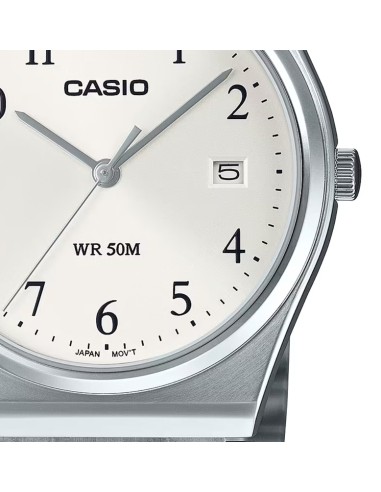 reloj clásico hombre Casio MTP-B145D-7B 80’s style  35mm 50m WR correa de acero