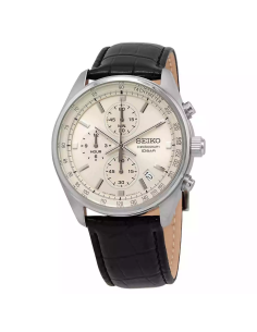 reloj cronógrafo deportivo hombre Seiko Neosports SSB383P1 41.5mm 100m WR correa de cuero 2