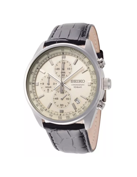 reloj cronógrafo deportivo hombre Seiko Neosports SSB383P1 41.5mm 100m WR correa de cuero