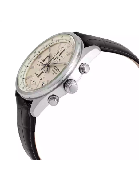reloj cronógrafo deportivo hombre Seiko Neosports SSB383P1 41.5mm 100m WR correa de cuero