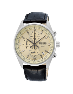reloj cronógrafo deportivo hombre Seiko Neosports SSB383P1 41.5mm 100m WR correa de cuero