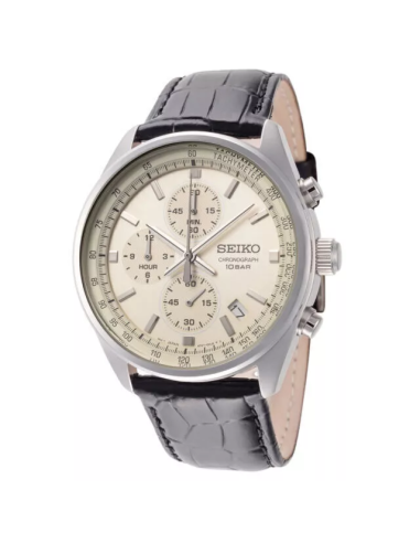 reloj cronógrafo deportivo hombre Seiko Neosports SSB383P1 41.5mm 100m WR correa de cuero