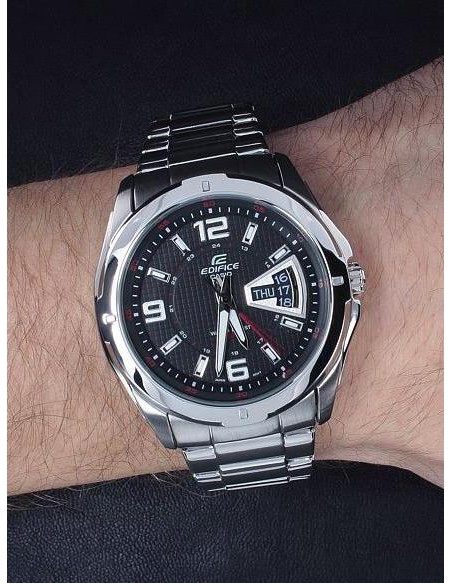 Reloj Casio EDIFICE CLASSIC EF-129d-1AV COLLECTION 300m water resist correa de acero