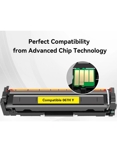 toner Compatible Canon 067H AMARILLO Canon i-SENSYS LBP631Cw / LBP633Cdw / MF651Cw / MF655Cdw / MF657Cdw