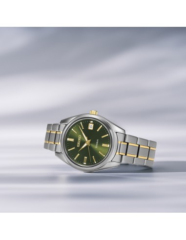 reloj titanio hombre clásico Seiko NeoClassic Titanium SUR377P1 40.2mm 100m WR correa y caja de titanio  cristal de zafiro