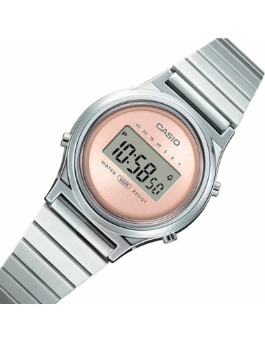 Reloj Casio mujer mini Collection LA700WE-4A correa de acero inoxidable 30.8 × 26.3 × 7.9 mm