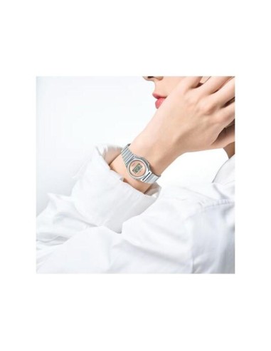 Reloj Casio mujer mini Collection LA700WE-4A correa de acero inoxidable 30.8 × 26.3 × 7.9 mm