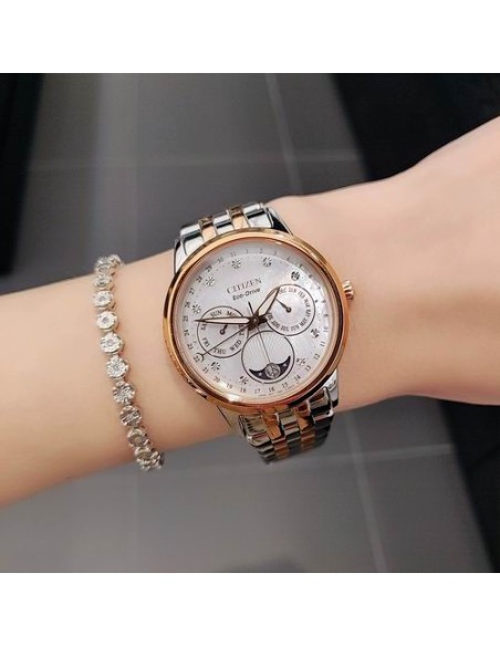 reloj mujer Citizen CalendrierFD0006-56D37mm Chronograph Diamond Eco-Drive