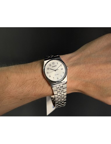 reloj clásico hombre Casio MTP-B145D-7B 80’s style  35mm 50m WR correa de acero
