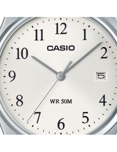 reloj clásico hombre Casio MTP-B145D-7B 80’s style  35mm 50m WR correa de acero