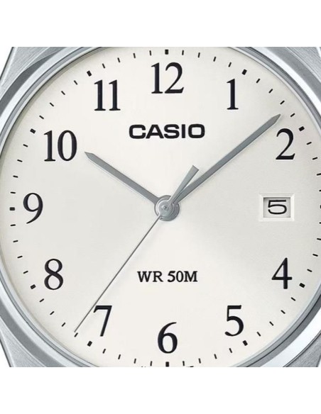 reloj clásico hombre Casio MTP-B145D-7B 80’s style  35mm 50m WR correa de acero