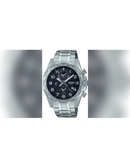 reloj deportivo hombre Casio MTP-W500D-1AV 43.9mm 50m WR Hora Mundial