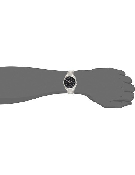 Reloj automático hombre Seiko 5 SNK567J1 dial negro 36mm 30m WR correa de acero