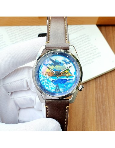 reloj hombre Citizen Eco-Drive Avatar Pandora AW2060-02W 42mm 100m WR correa de cuero