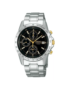 cronógrafo hombre Seiko Spirit SBTQ043 JDM Limited model 38.5mm 100m WR correa de acero 2