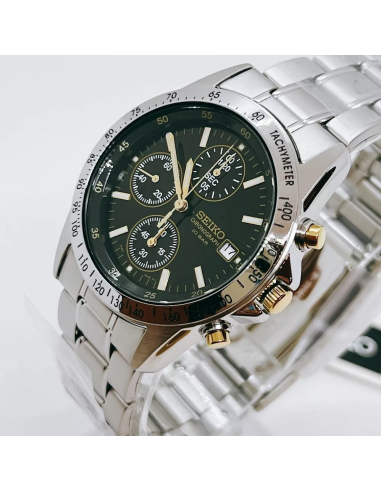 cronógrafo hombre Seiko Spirit SBTQ043 JDM Limited model 38.5mm 100m WR correa de acero