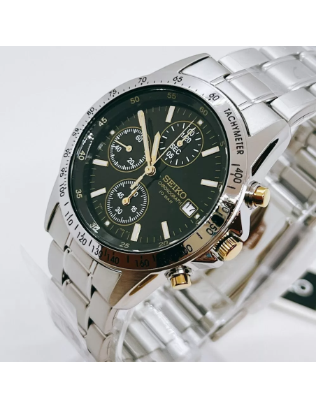 cronógrafo hombre Seiko Spirit SBTQ043 JDM Limited model 38.5mm 100m WR correa de acero