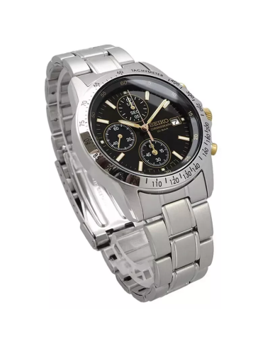 cronógrafo hombre Seiko Spirit SBTQ043 JDM Limited model 38.5mm 100m WR correa de acero