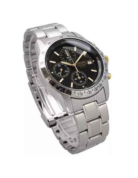cronógrafo hombre Seiko Spirit SBTQ043 JDM Limited model 38.5mm 100m WR correa de acero