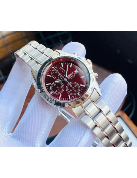 reloj cronógrafo hombre Seiko Spirit SBTQ045 JDM Limited model 38.5mm 100m WR correa de acero