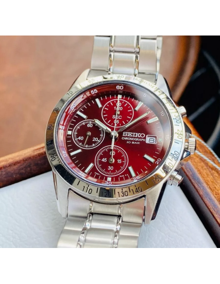 reloj cronógrafo hombre Seiko Spirit SBTQ045 JDM Limited model 38.5mm 100m WR correa de acero