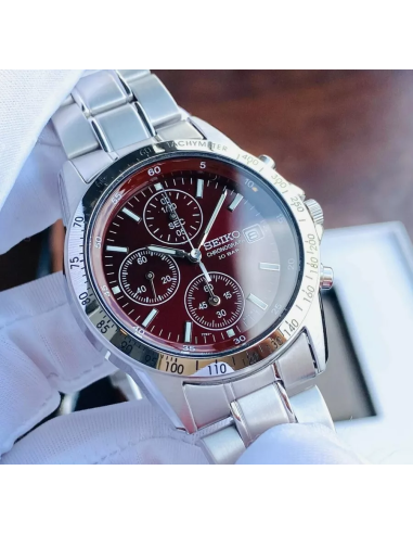 reloj cronógrafo hombre Seiko Spirit SBTQ045 JDM Limited model 38.5mm 100m WR correa de acero