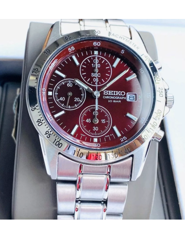 reloj cronógrafo hombre Seiko Spirit SBTQ045 JDM Limited model 38.5mm 100m WR correa de acero