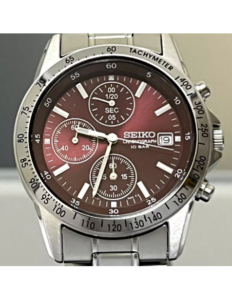reloj cronógrafo hombre Seiko Spirit SBTQ045 JDM Limited model 38.5mm 100m WR correa de acero