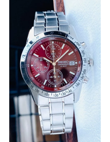 reloj cronógrafo hombre Seiko Spirit SBTQ045 JDM Limited model 38.5mm 100m WR correa de acero