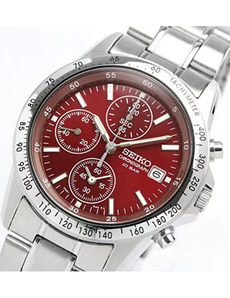 reloj cronógrafo hombre Seiko Spirit SBTQ045 JDM Limited model 38.5mm 100m WR correa de acero
