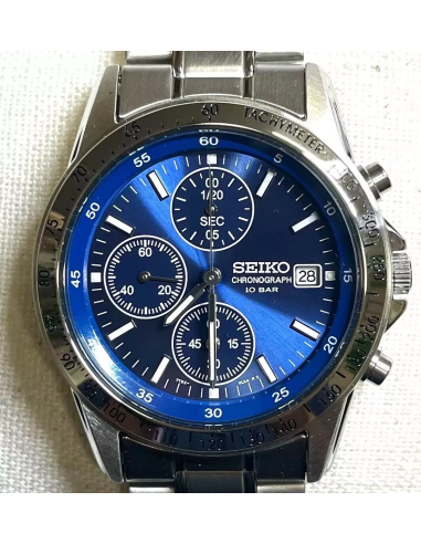 cronógrafo hombre Seiko Spirit SBTQ071 JDM 38.5MM Limited model 100M WR correa de acero