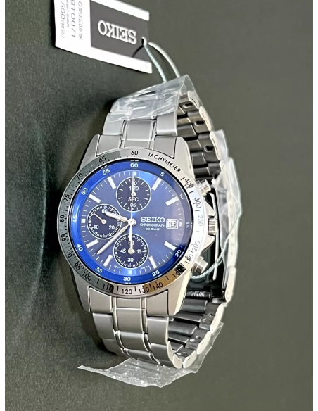 cronógrafo hombre Seiko Spirit SBTQ071 JDM 38.5MM Limited model 100M WR correa de acero