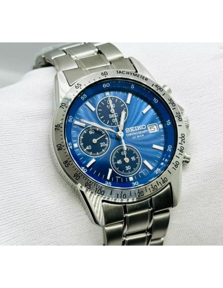 cronógrafo hombre Seiko Spirit  SBTQ071 JDM 38.5MM Limited model 100M WR correa de acero