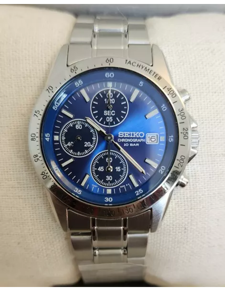 cronógrafo hombre Seiko Spirit  SBTQ071 JDM 38.5MM Limited model 100M WR correa de acero
