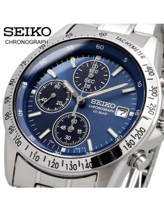 cronógrafo hombre Seiko Spirit SBTQ071 JDM 38.5MM Limited model 100M WR correa de acero