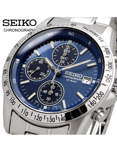 cronógrafo hombre Seiko Spirit  SBTQ071 JDM 38.5MM Limited model 100M WR correa de acero