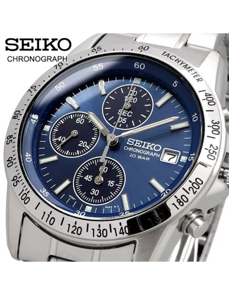 cronógrafo hombre Seiko Spirit SBTQ071 JDM 38.5MM Limited model 100M WR correa de acero
