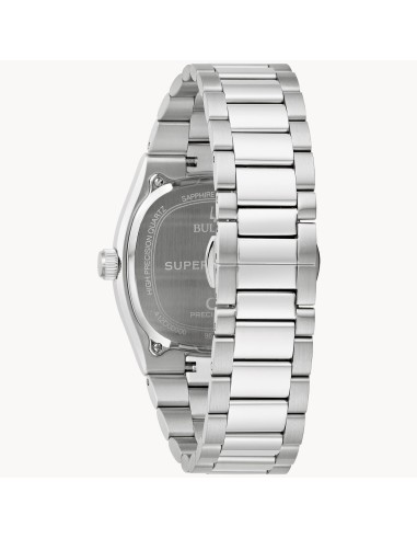 reloj hombre Bulova Precisionist Super Seville 96B439 262Hz 37,5mm Cristal de zafiro antirreflejos correa de acero