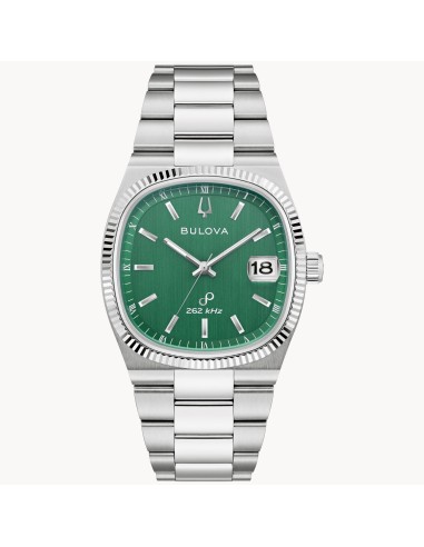reloj hombre Bulova Precisionist Super Seville 96B439 262Hz 37,5mm Cristal de zafiro antirreflejos correa de acero
