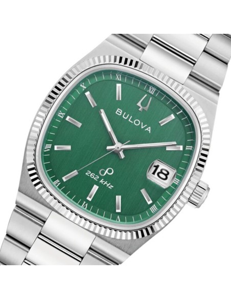 reloj hombre Bulova Precisionist Super Seville 96B439 262Hz 37,5mm Cristal de zafiro antirreflejos correa de acero