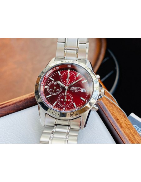 reloj cronógrafo hombre Seiko Spirit SBTQ045 JDM Limited model 38.5mm 100m WR correa de acero
