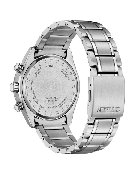 Titanio radio-control Citizen Tsuki-yomi Moon Phase A-T BY1010-57X 43mm Cristal de zafiro anti-reflejo 100m WR